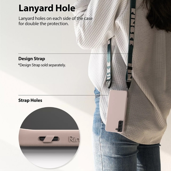 Galaxy S21+ Plus [AIR-S] Ringke Case Weightless as Air Light Cover Pink Sand - Picture 5 of 8